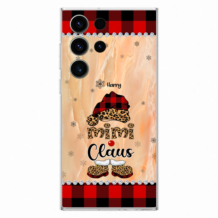 Custom Personalized Mimi Claus Phone Case - Upto 9 Names - Gift For Grandma - Case For iPhone And Samsung