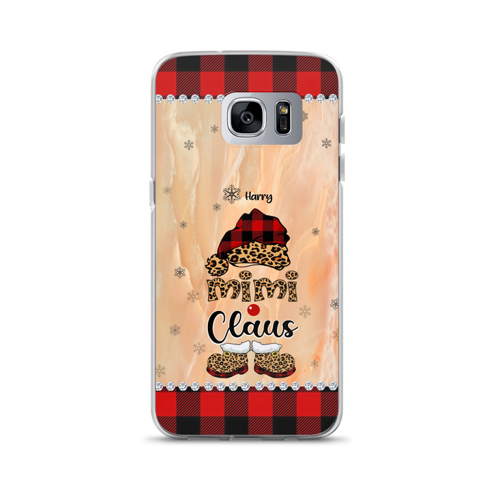Custom Personalized Mimi Claus Phone Case - Upto 9 Names - Gift For Grandma - Case For iPhone And Samsung