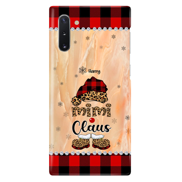 Custom Personalized Mimi Claus Phone Case - Upto 9 Names - Gift For Grandma - Case For iPhone And Samsung