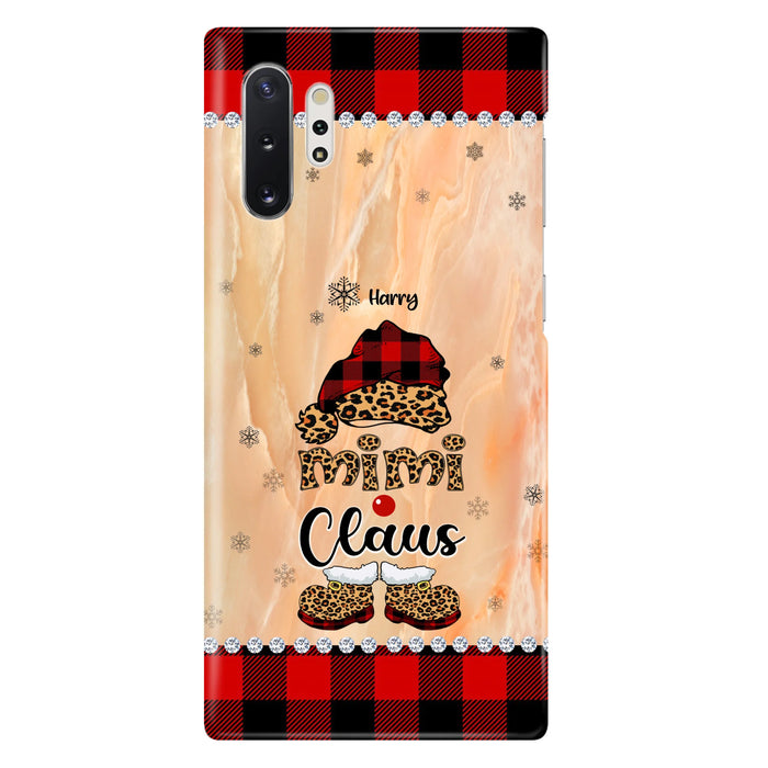 Custom Personalized Mimi Claus Phone Case - Upto 9 Names - Gift For Grandma - Case For iPhone And Samsung