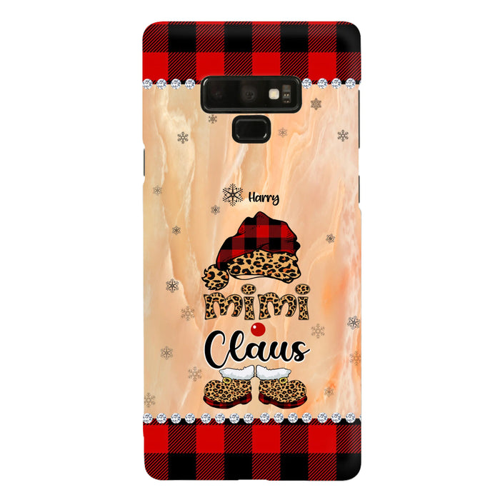 Custom Personalized Mimi Claus Phone Case - Upto 9 Names - Gift For Grandma - Case For iPhone And Samsung