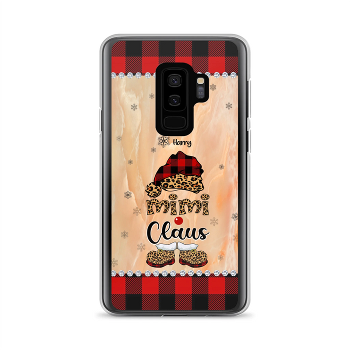 Custom Personalized Mimi Claus Phone Case - Upto 9 Names - Gift For Grandma - Case For iPhone And Samsung