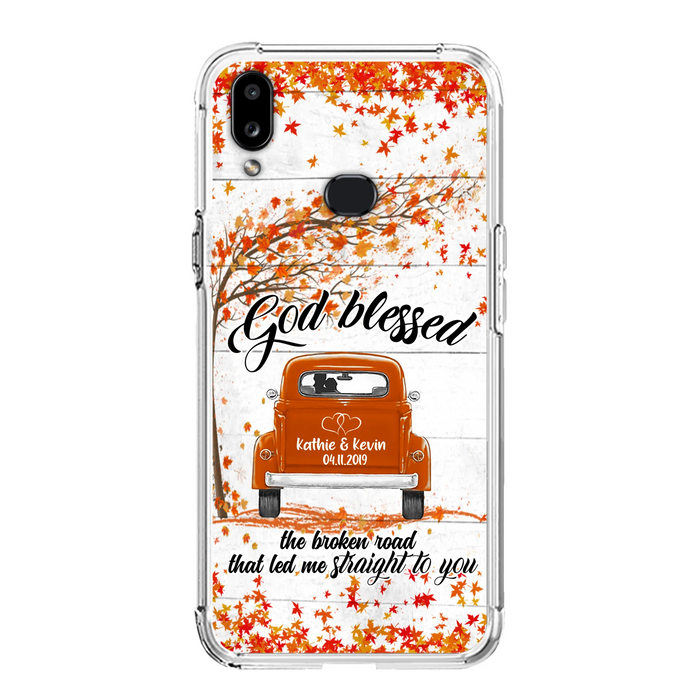 Custom Personalized Couple Phone Case - Best Gift For Couple - God Blessed The Broken Road That Led Me Straight To You - Case For Iphone And Samsung