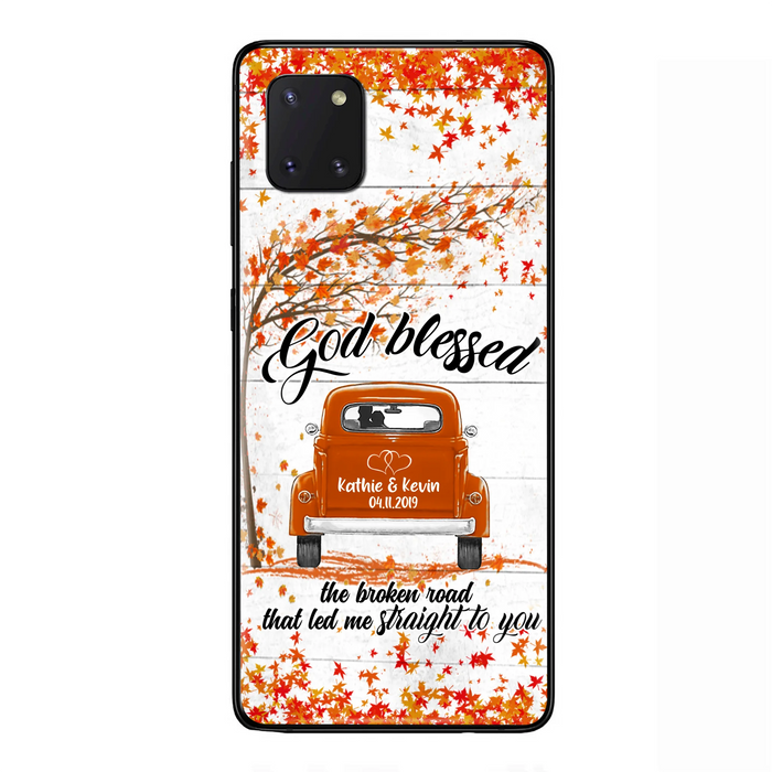Custom Personalized Couple Phone Case - Best Gift For Couple - God Blessed The Broken Road That Led Me Straight To You - Case For Iphone And Samsung