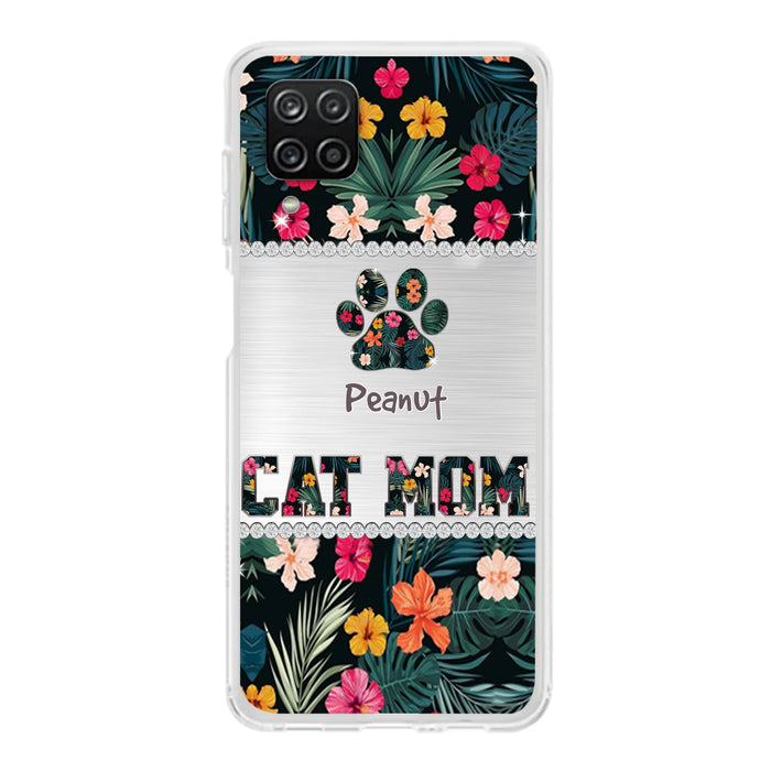 Personalized Custom Phone Case Cat Mom Met Pattern - Gifts Idea For Cat Lover - Cat Mom - Case For Iphone & Samsung