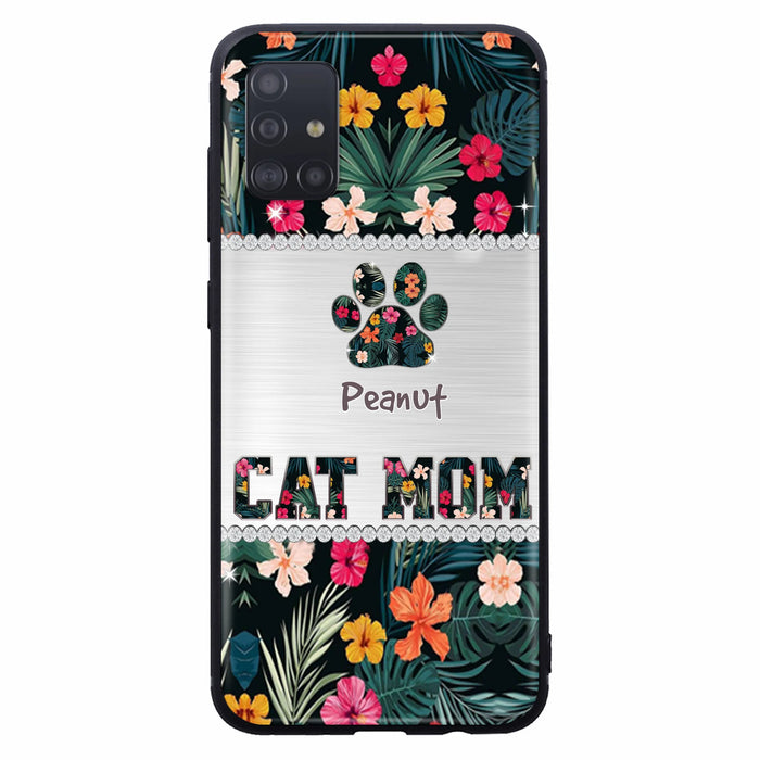 Personalized Custom Phone Case Cat Mom Met Pattern - Gifts Idea For Cat Lover - Cat Mom - Case For Iphone & Samsung