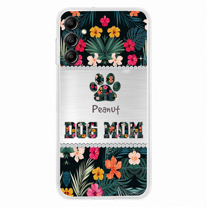 Personalized Custom Phone Case Dog Mom Met Pattern - Gifts Idea For Dog Lover - Dog Mom - Case For Iphone & Samsung