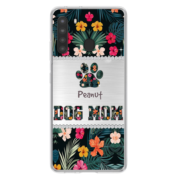 Personalized Custom Phone Case Dog Mom Met Pattern - Gifts Idea For Dog Lover - Dog Mom - Case For Iphone & Samsung