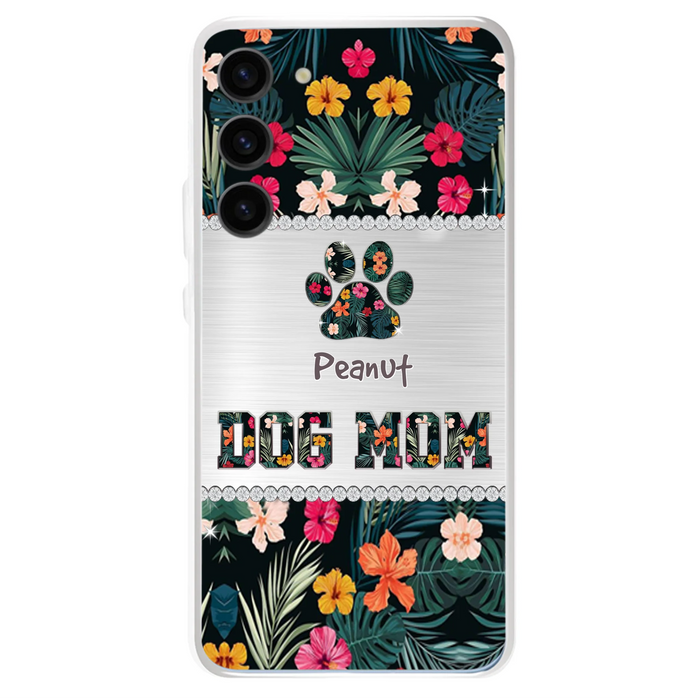 Personalized Custom Phone Case Dog Mom Met Pattern - Gifts Idea For Dog Lover - Dog Mom - Case For Iphone & Samsung