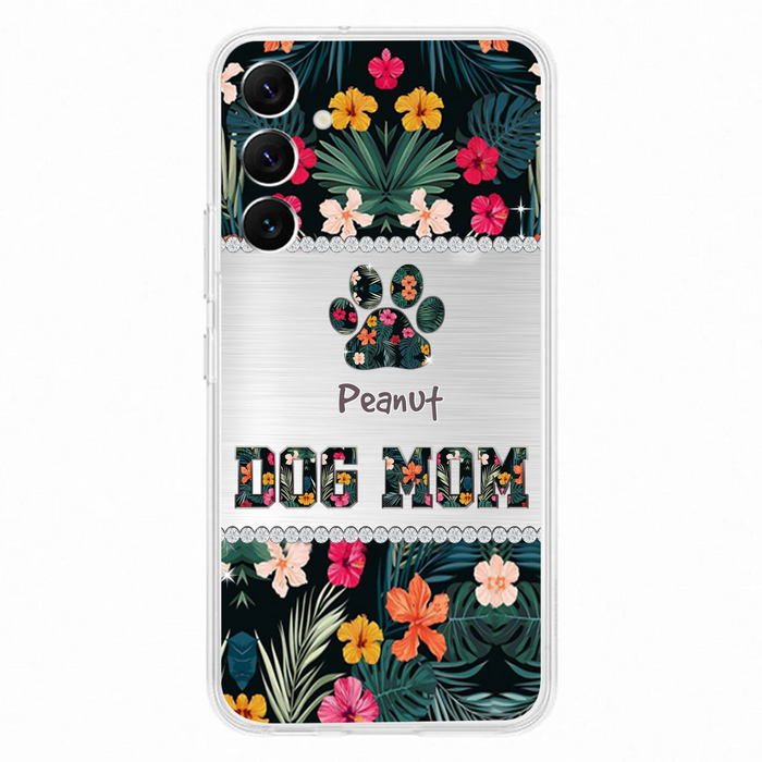 Personalized Custom Phone Case Dog Mom Met Pattern - Gifts Idea For Dog Lover - Dog Mom - Case For Iphone & Samsung