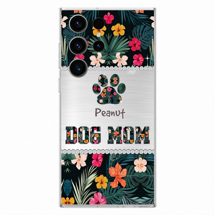 Personalized Custom Phone Case Dog Mom Met Pattern - Gifts Idea For Dog Lover - Dog Mom - Case For Iphone & Samsung