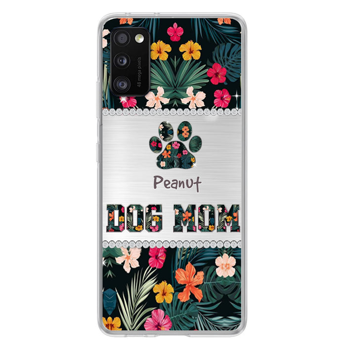 Personalized Custom Phone Case Dog Mom Met Pattern - Gifts Idea For Dog Lover - Dog Mom - Case For Iphone & Samsung