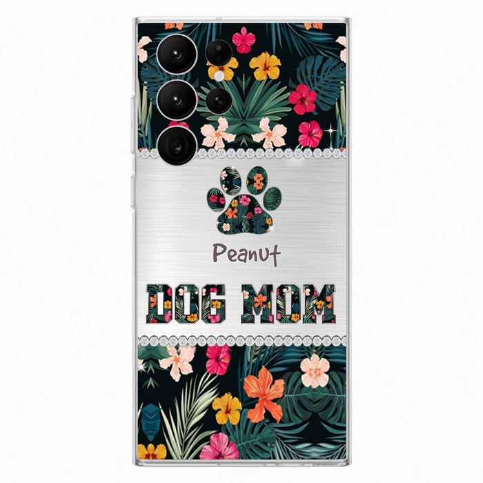 Personalized Custom Phone Case Dog Mom Met Pattern - Gifts Idea For Dog Lover - Dog Mom - Case For Iphone & Samsung