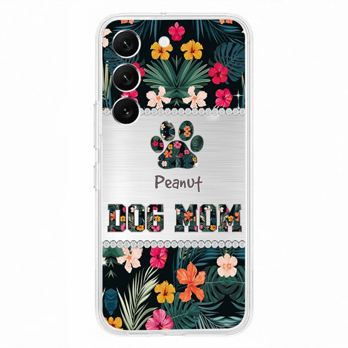 Personalized Custom Phone Case Dog Mom Met Pattern - Gifts Idea For Dog Lover - Dog Mom - Case For Iphone & Samsung