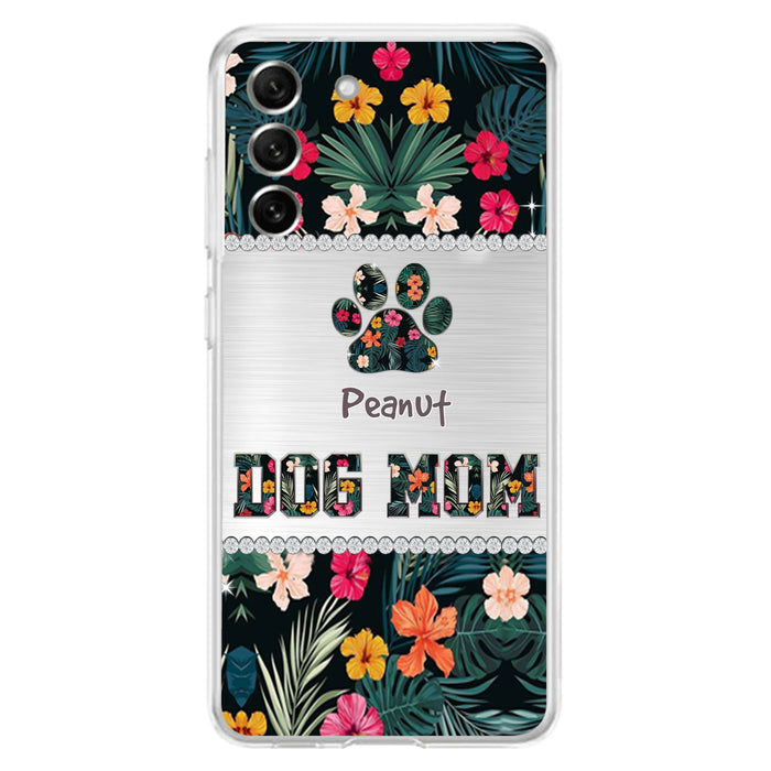 Personalized Custom Phone Case Dog Mom Met Pattern - Gifts Idea For Dog Lover - Dog Mom - Case For Iphone & Samsung