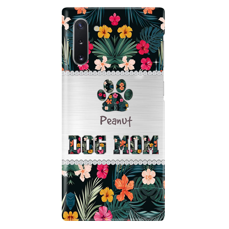 Personalized Custom Phone Case Dog Mom Met Pattern - Gifts Idea For Dog Lover - Dog Mom - Case For Iphone & Samsung