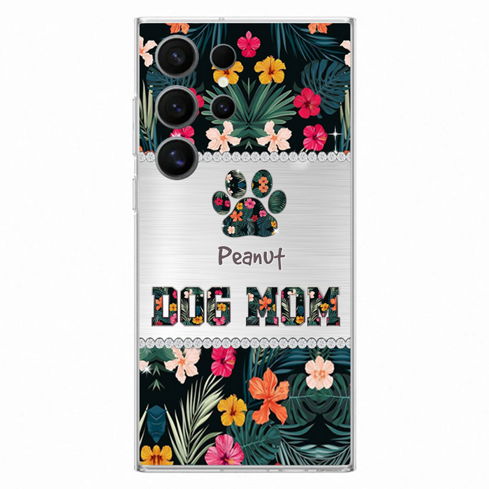 Personalized Custom Phone Case Dog Mom Met Pattern - Gifts Idea For Dog Lover - Dog Mom - Case For Iphone & Samsung