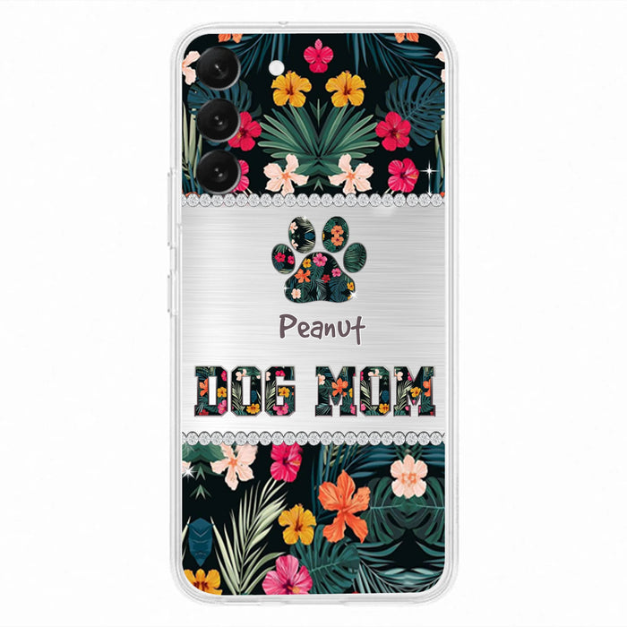 Personalized Custom Phone Case Dog Mom Met Pattern - Gifts Idea For Dog Lover - Dog Mom - Case For Iphone & Samsung