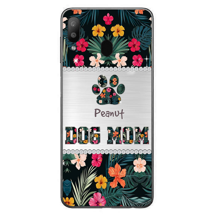 Personalized Custom Phone Case Dog Mom Met Pattern - Gifts Idea For Dog Lover - Dog Mom - Case For Iphone & Samsung