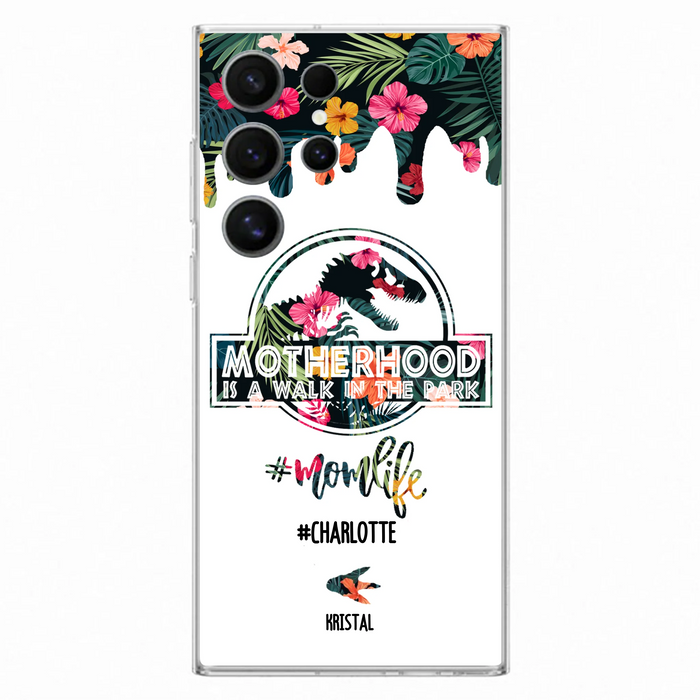 Custom Personalized Mama Dinosaur Phone Case - Best Gift For Mothers - For iPhone And Samsung Phone Case - 2QCGS1