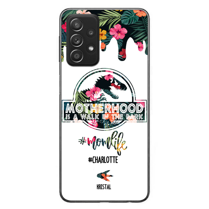 Custom Personalized Mama Dinosaur Phone Case - Best Gift For Mothers - For iPhone And Samsung Phone Case - 2QCGS1