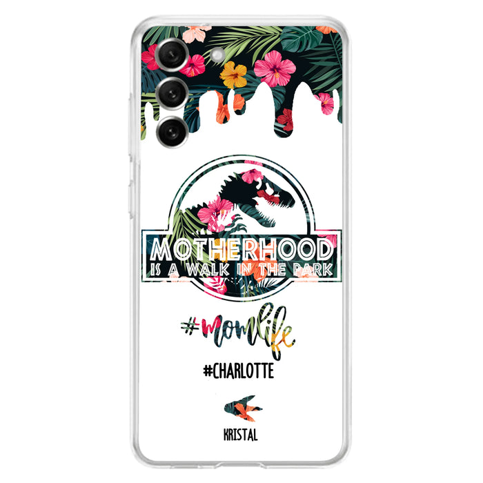 Custom Personalized Mama Dinosaur Phone Case - Best Gift For Mothers - For iPhone And Samsung Phone Case - 2QCGS1