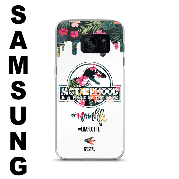 Custom Personalized Mama Dinosaur Phone Case - Best Gift For Mothers - For iPhone And Samsung Phone Case - 2QCGS1