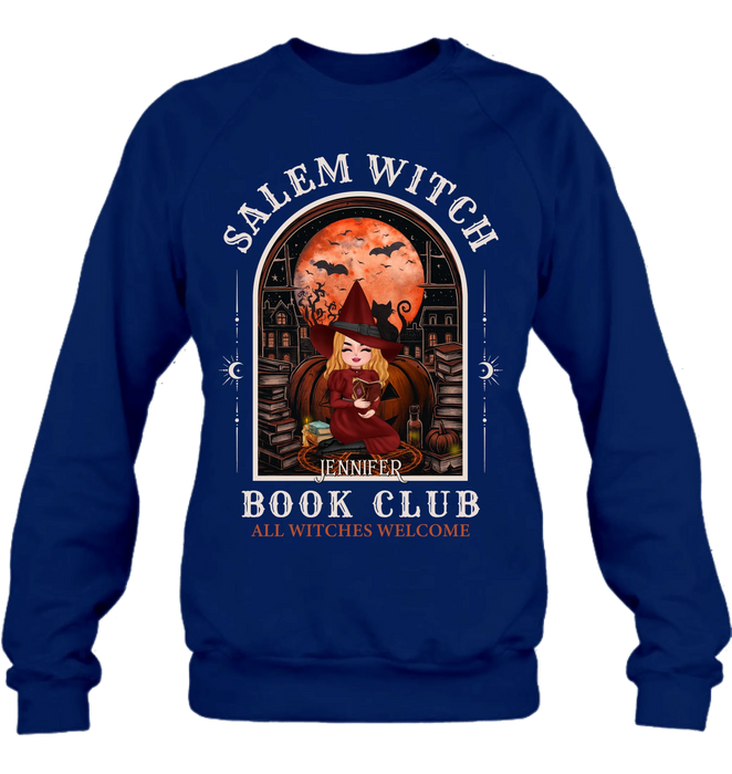 Personalized Salem Witch Book Club T-Shirt/Long Sleeve/Sweater/Hoodie - Gift Idea For Book Lover - All Witches Welcome