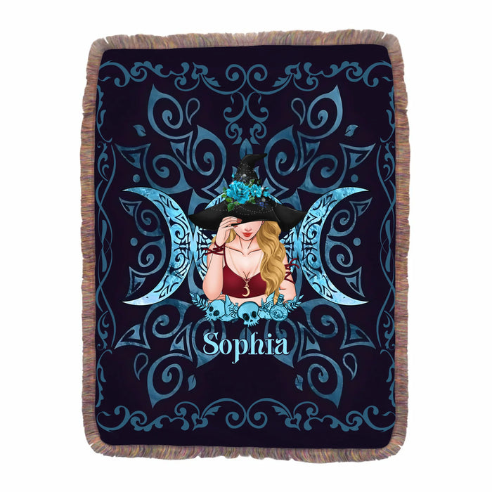 Personalized Witch Ultra-Soft Fringe Blanket - Gift Idea For Sister/Friend/Mom/Witch Lover