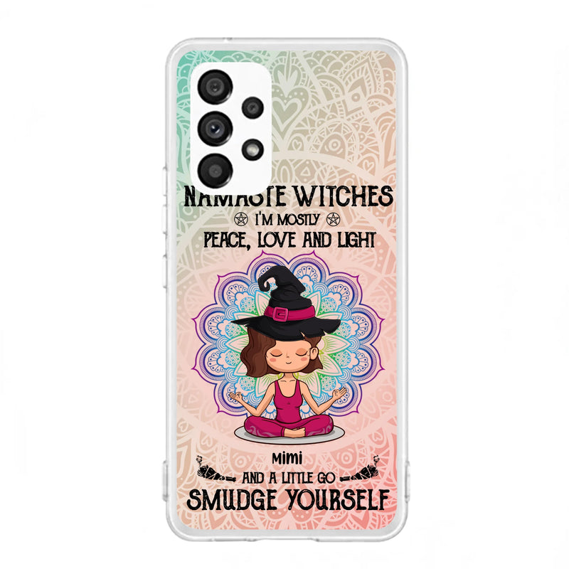 Custom Personalized Yoga Phone Case - Gift for Yoga Lovers - iPhone and Samsung Case - Namaste Witches