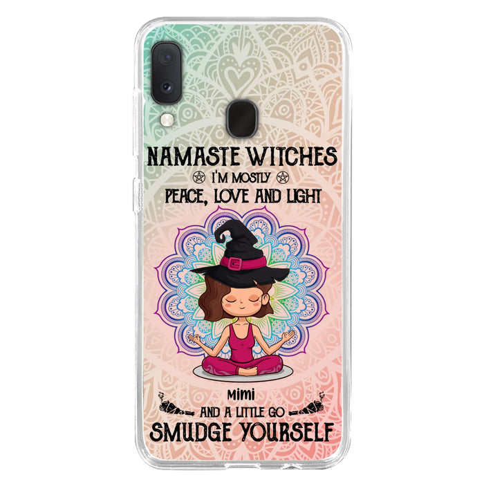 Custom Personalized Yoga Phone Case - Gift for Yoga Lovers - iPhone and Samsung Case - Namaste Witches