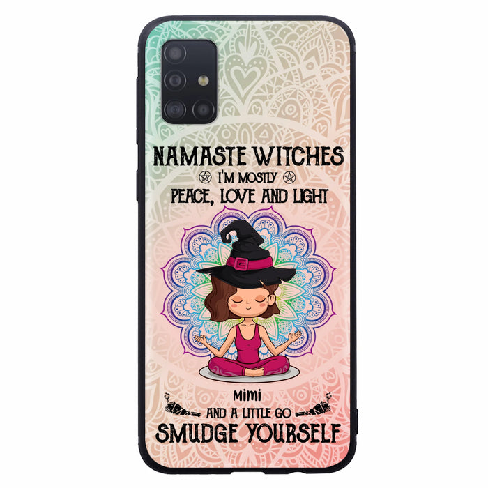 Custom Personalized Yoga Phone Case - Gift for Yoga Lovers - iPhone and Samsung Case - Namaste Witches