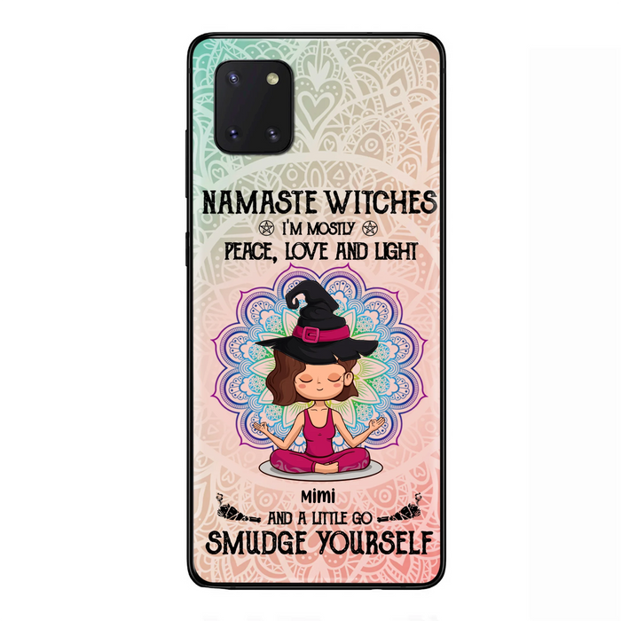 Custom Personalized Yoga Phone Case - Gift for Yoga Lovers - iPhone and Samsung Case - Namaste Witches