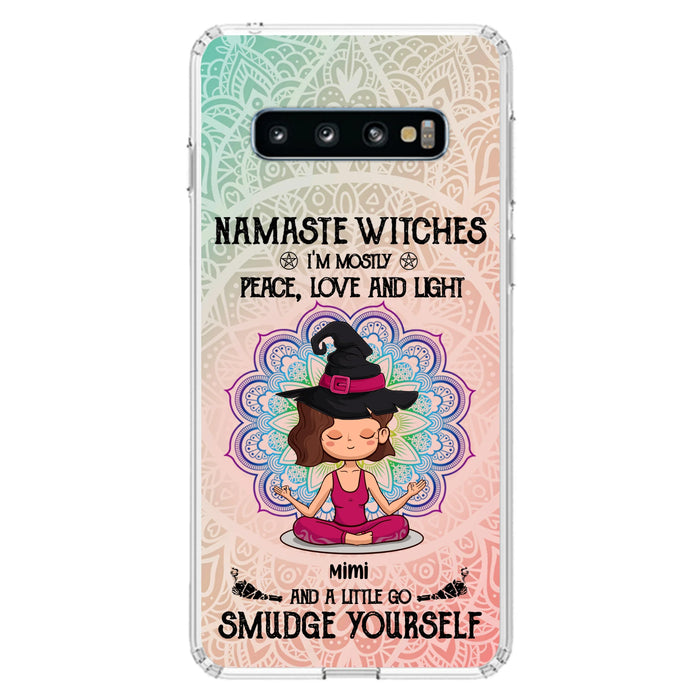Custom Personalized Yoga Phone Case - Gift for Yoga Lovers - iPhone and Samsung Case - Namaste Witches