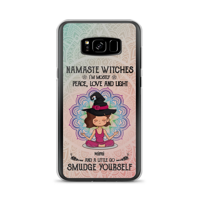 Custom Personalized Yoga Phone Case - Gift for Yoga Lovers - iPhone and Samsung Case - Namaste Witches