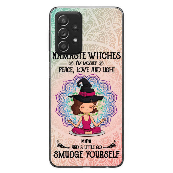 Custom Personalized Yoga Phone Case - Gift for Yoga Lovers - iPhone and Samsung Case - Namaste Witches