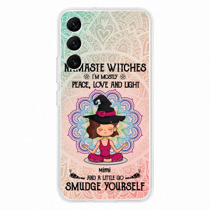 Custom Personalized Yoga Phone Case - Gift for Yoga Lovers - iPhone and Samsung Case - Namaste Witches