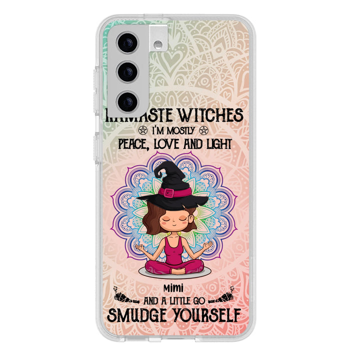 Custom Personalized Yoga Phone Case - Gift for Yoga Lovers - iPhone and Samsung Case - Namaste Witches
