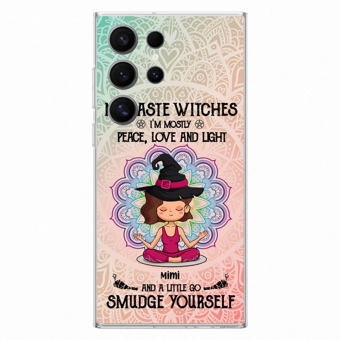 Custom Personalized Yoga Phone Case - Gift for Yoga Lovers - iPhone and Samsung Case - Namaste Witches