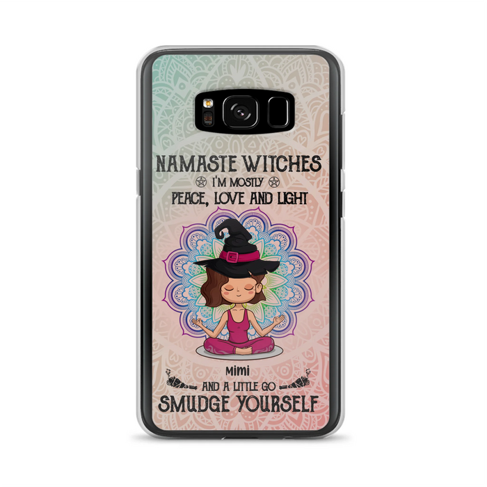 Custom Personalized Yoga Phone Case - Gift for Yoga Lovers - iPhone and Samsung Case - Namaste Witches