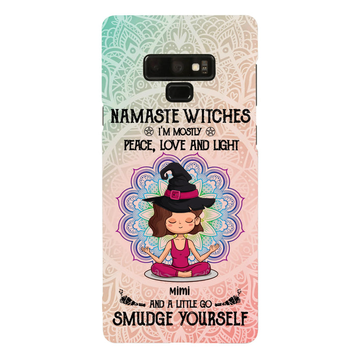 Custom Personalized Yoga Phone Case - Gift for Yoga Lovers - iPhone and Samsung Case - Namaste Witches
