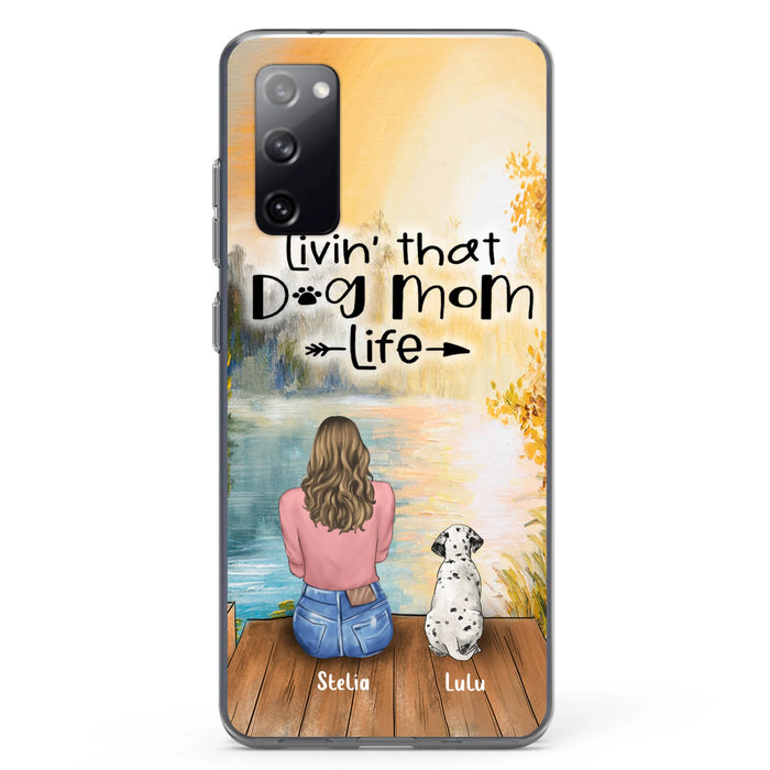Custom Personalized Dog Mom Phone Case - Gift for Dog Lovers - iPhone & Samsung Case with upto 4 Dogs