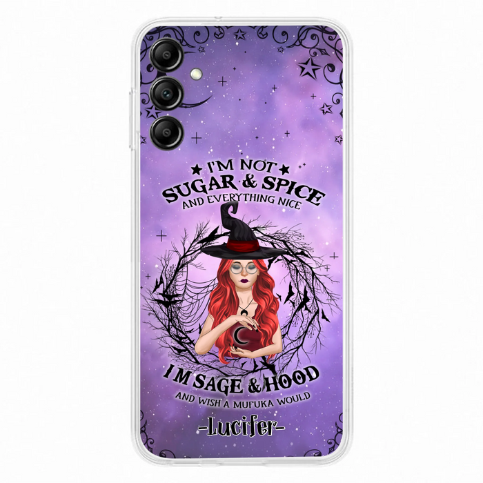 Custom Personalized Witch Phone Case - Best Halloween Gift Idea - I'm Not Sugar And Spice - Case For iPhone And Samsung - DFESX1