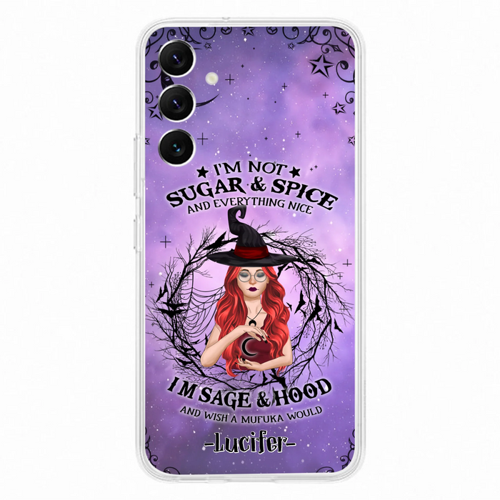 Custom Personalized Witch Phone Case - Best Halloween Gift Idea - I'm Not Sugar And Spice - Case For iPhone And Samsung - DFESX1