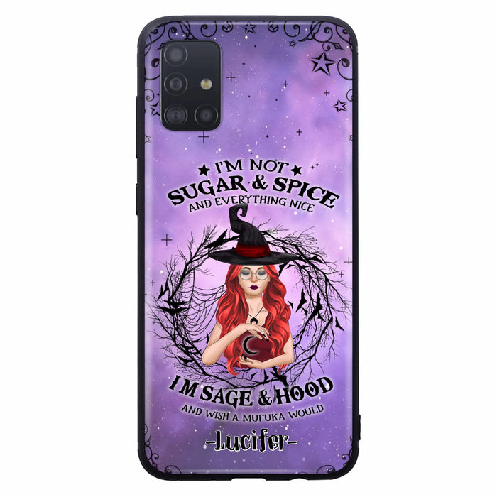 Custom Personalized Witch Phone Case - Best Halloween Gift Idea - I'm Not Sugar And Spice - Case For iPhone And Samsung - DFESX1