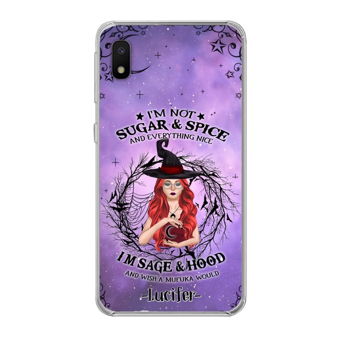 Custom Personalized Witch Phone Case - Best Halloween Gift Idea - I'm Not Sugar And Spice - Case For iPhone And Samsung - DFESX1