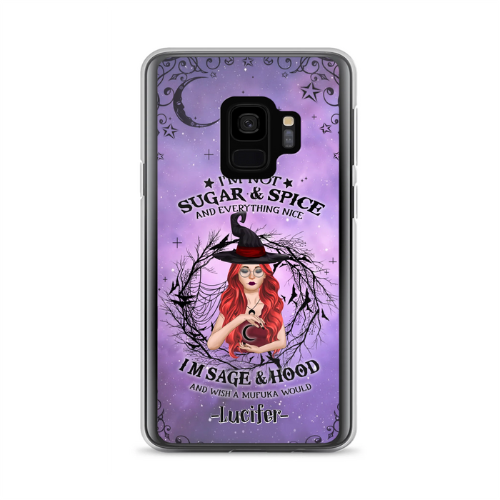 Custom Personalized Witch Phone Case - Best Halloween Gift Idea - I'm Not Sugar And Spice - Case For iPhone And Samsung - DFESX1
