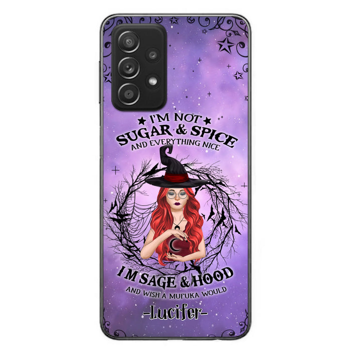 Custom Personalized Witch Phone Case - Best Halloween Gift Idea - I'm Not Sugar And Spice - Case For iPhone And Samsung - DFESX1