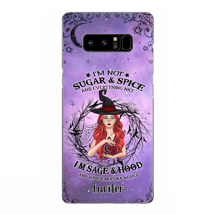 Custom Personalized Witch Phone Case - Best Halloween Gift Idea - I'm Not Sugar And Spice - Case For iPhone And Samsung - DFESX1