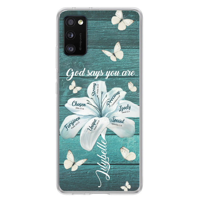 Custom Personalized Phone Case - Gods Says You Are - Case For Iphone Samsung - BR9N4C